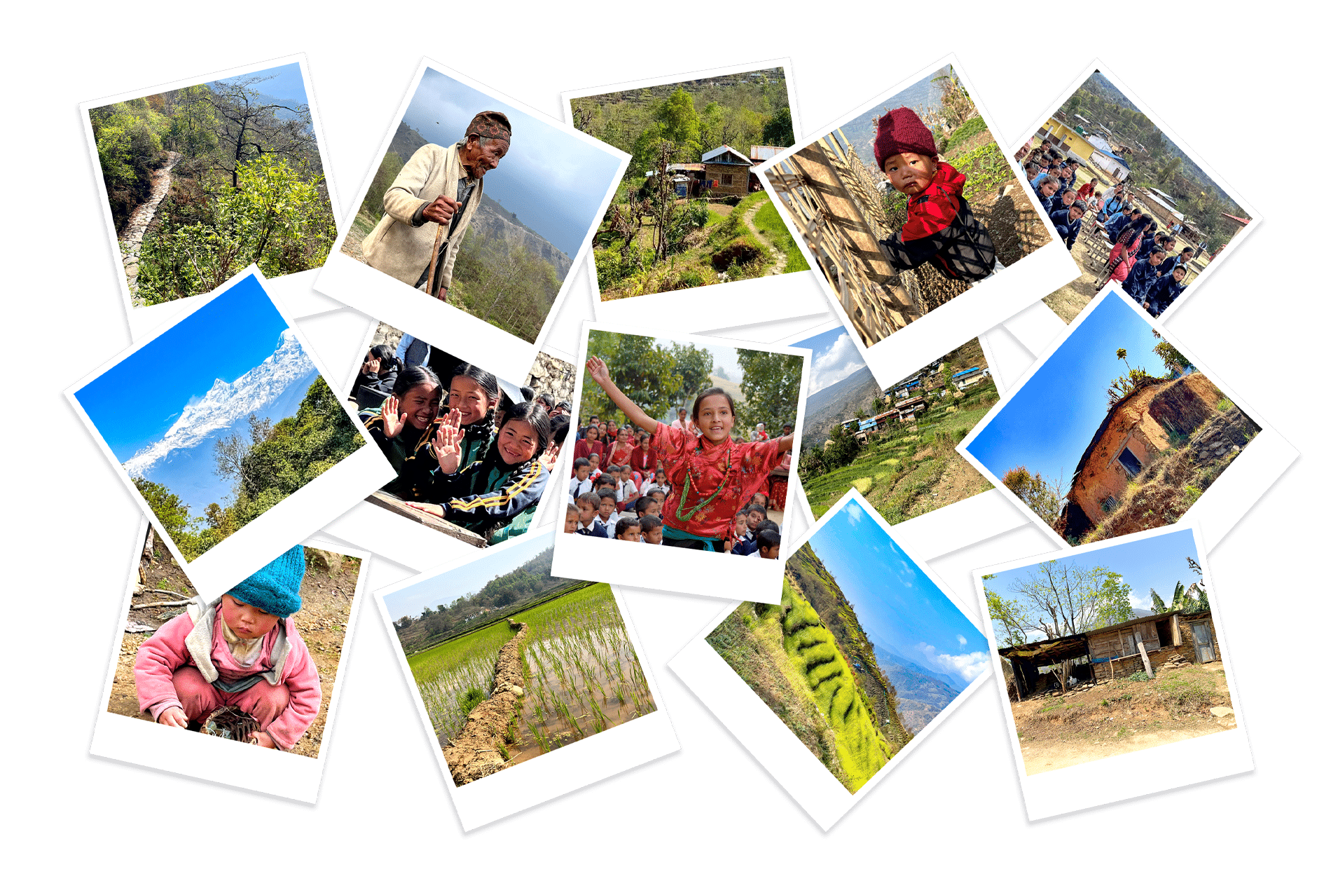 Fotocollage – Fotos aus Nepal