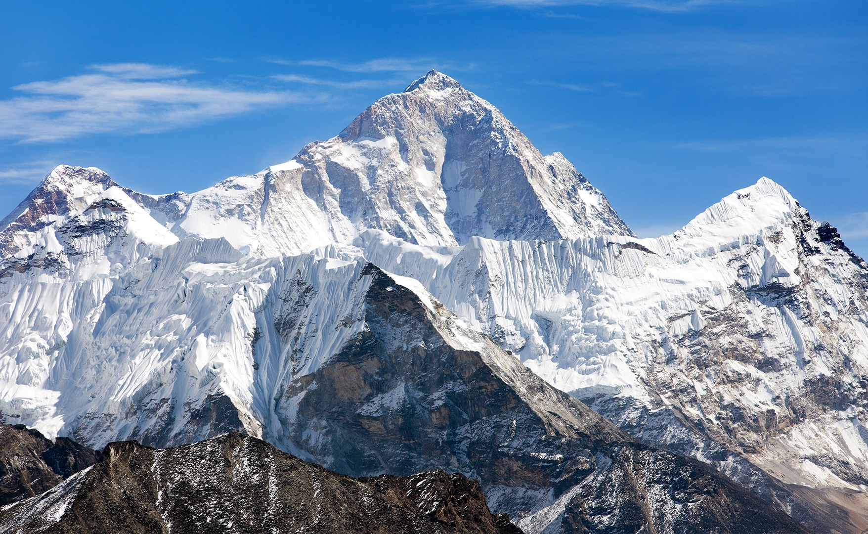 K2 (8.611 m) – Karakorum, Pakistan/China Technisch anspruchsvoller als der Everest, wird er oft als „wahrer Berg der Berge“ bezeichnet.